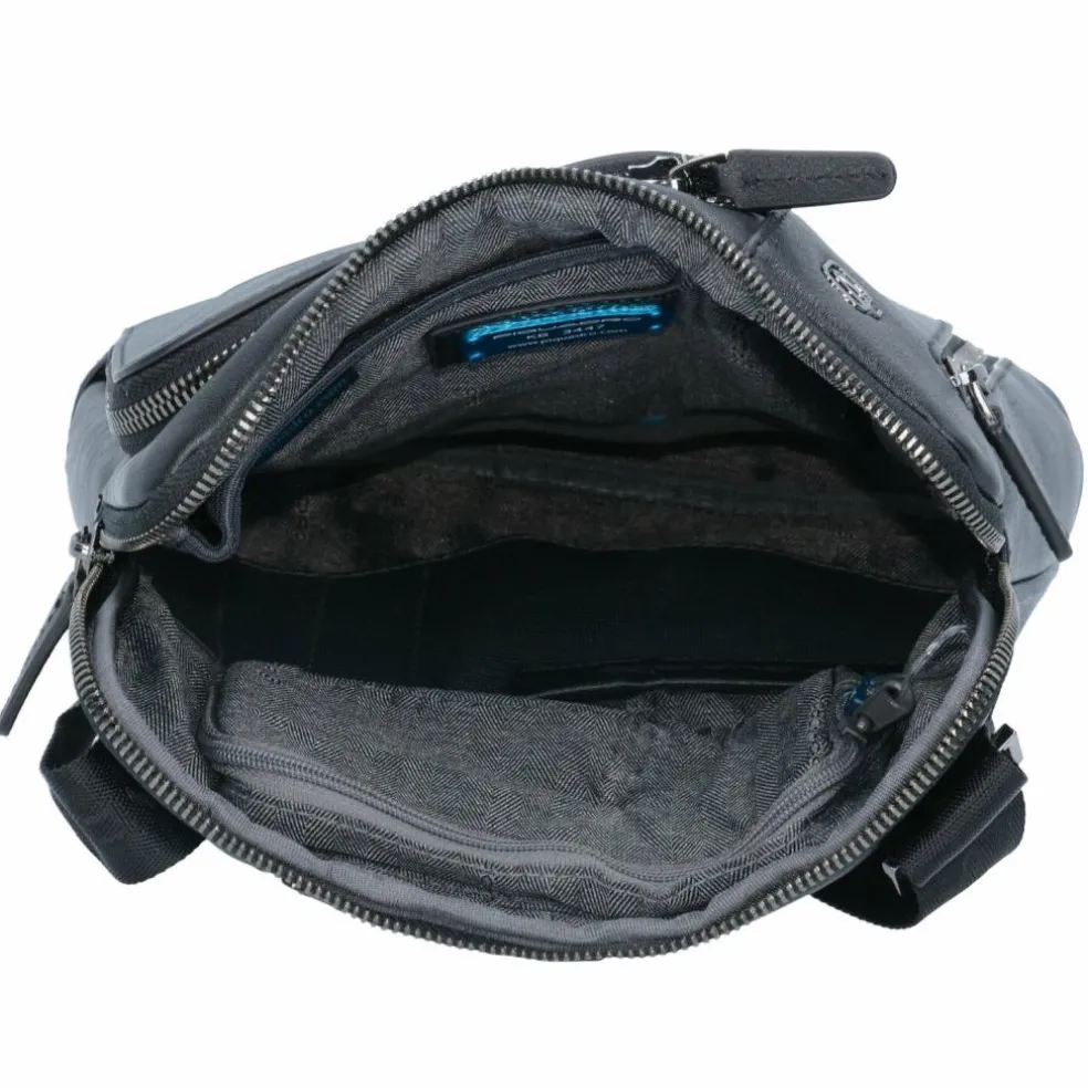 Piquadro Black Square Umhängetasche Leder 23 cm