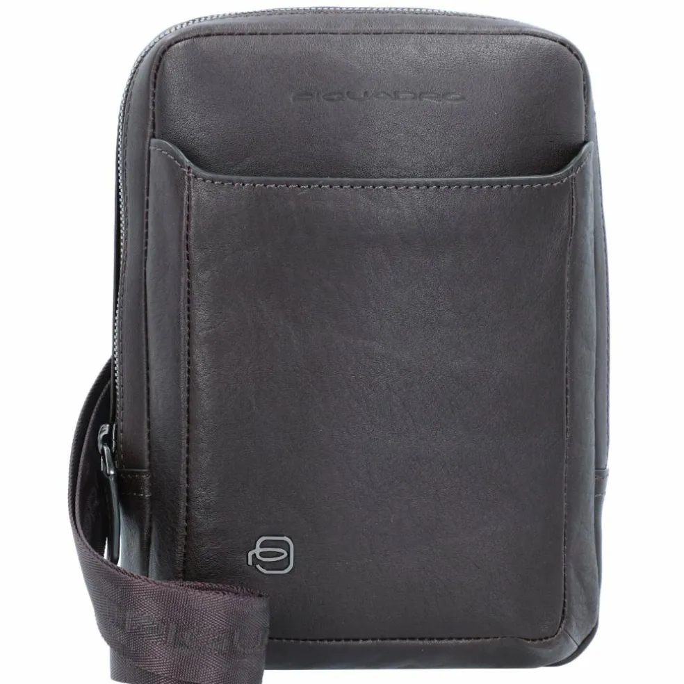 Piquadro Black Square Umhängetasche Leder 17 cm
