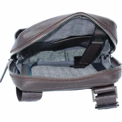 Piquadro Black Square Umhängetasche Leder 17 cm