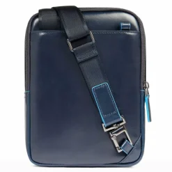 Piquadro Blue Square Mini Bag Umhängetasche Leder 17 cm