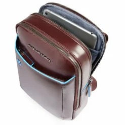 Piquadro Blue Square Mini Bag Umhängetasche Leder 17 cm