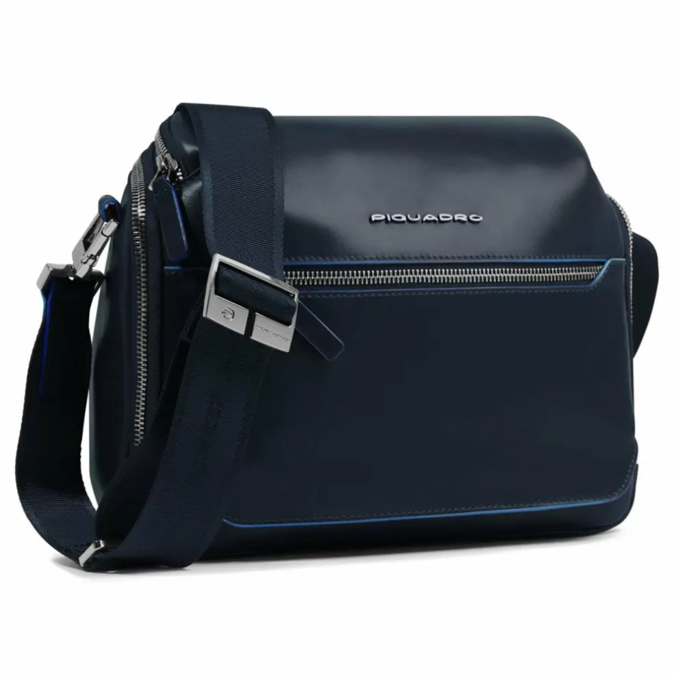 Piquadro Blue Square Umhängetasche Leder 27 cm