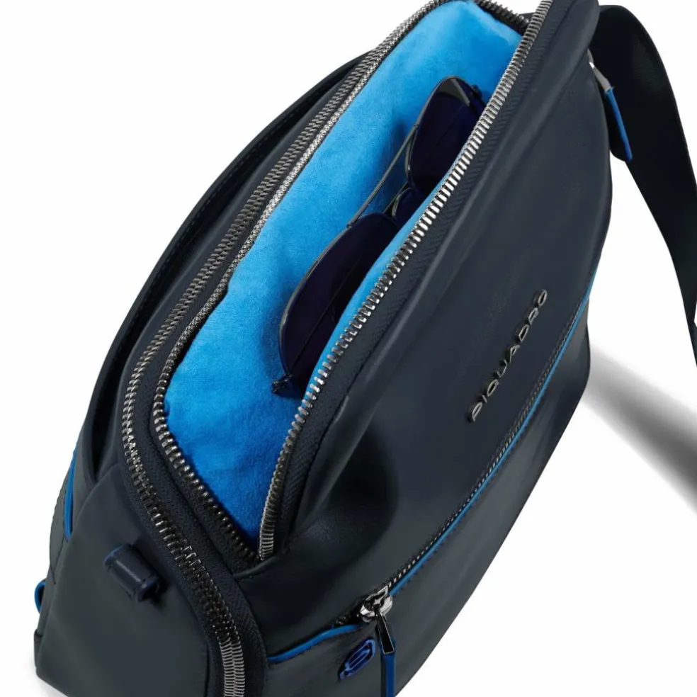 Piquadro Blue Square Umhängetasche Leder 27 cm