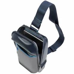 Piquadro Blue Square Umhängetasche Leder 28 cm