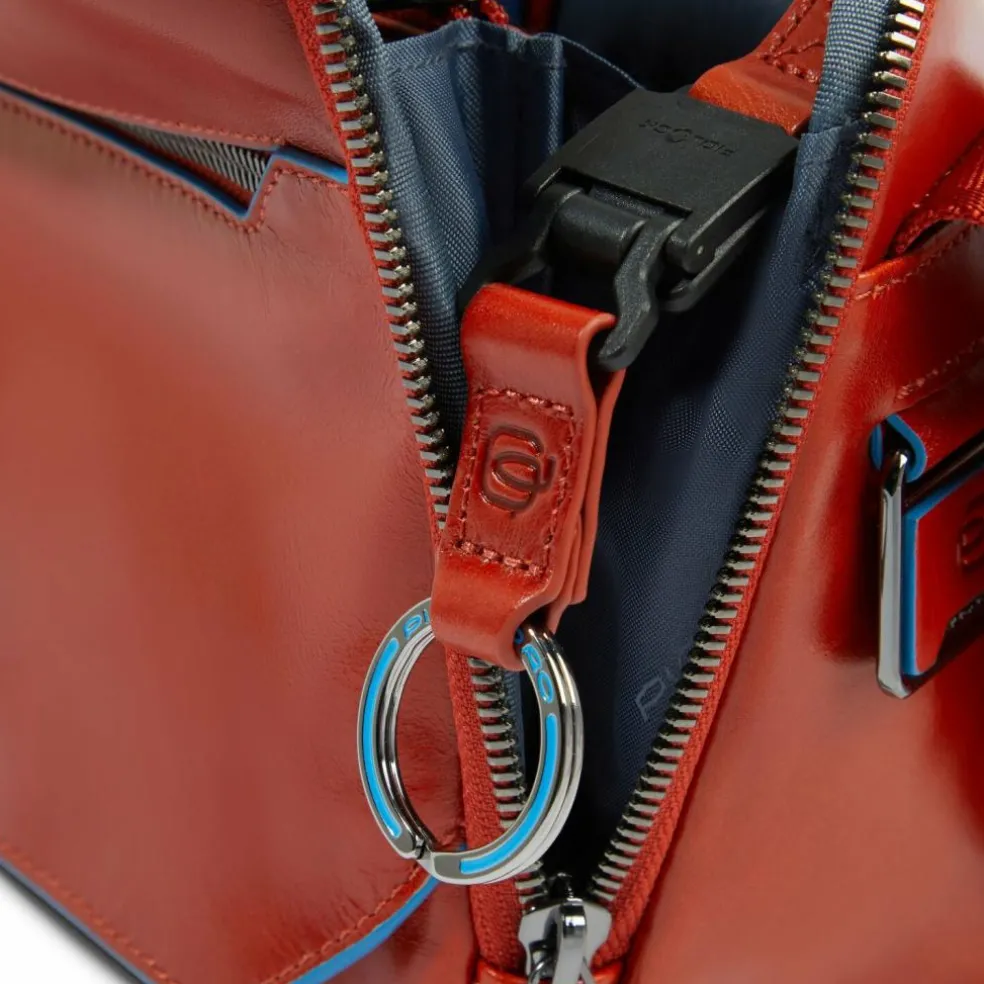 Piquadro Blue Square Umhängetasche Leder 27 cm