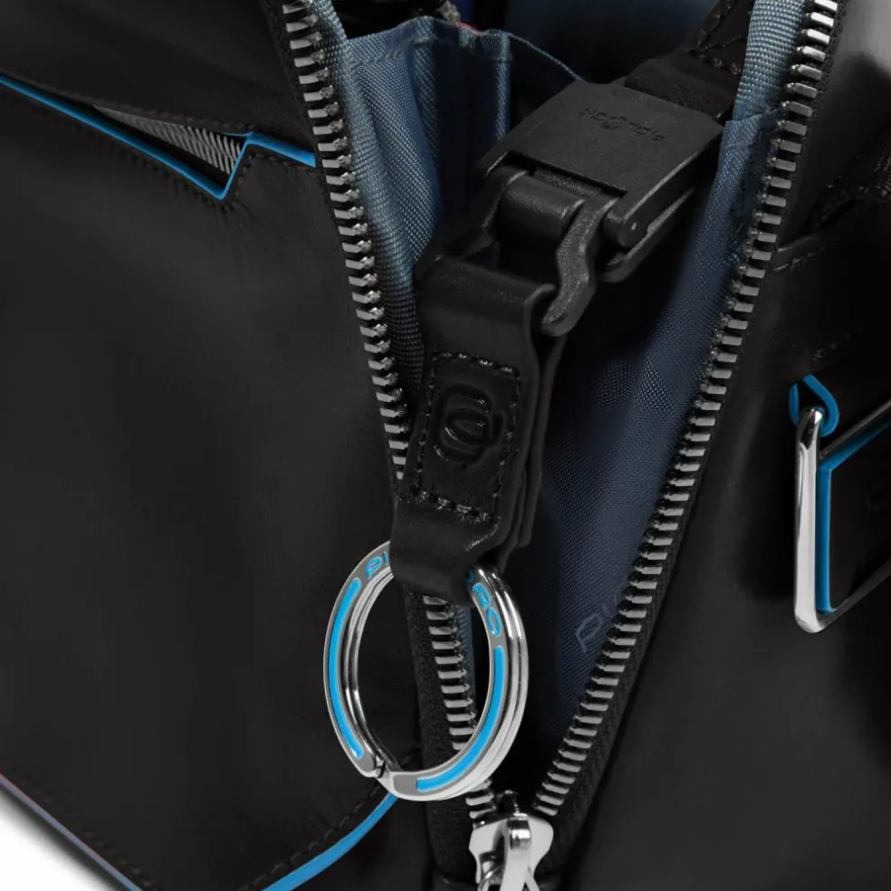 Piquadro Blue Square Umhängetasche Leder 27 cm