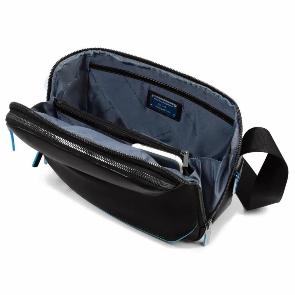 Piquadro Blue Square Umhängetasche Leder 27 cm