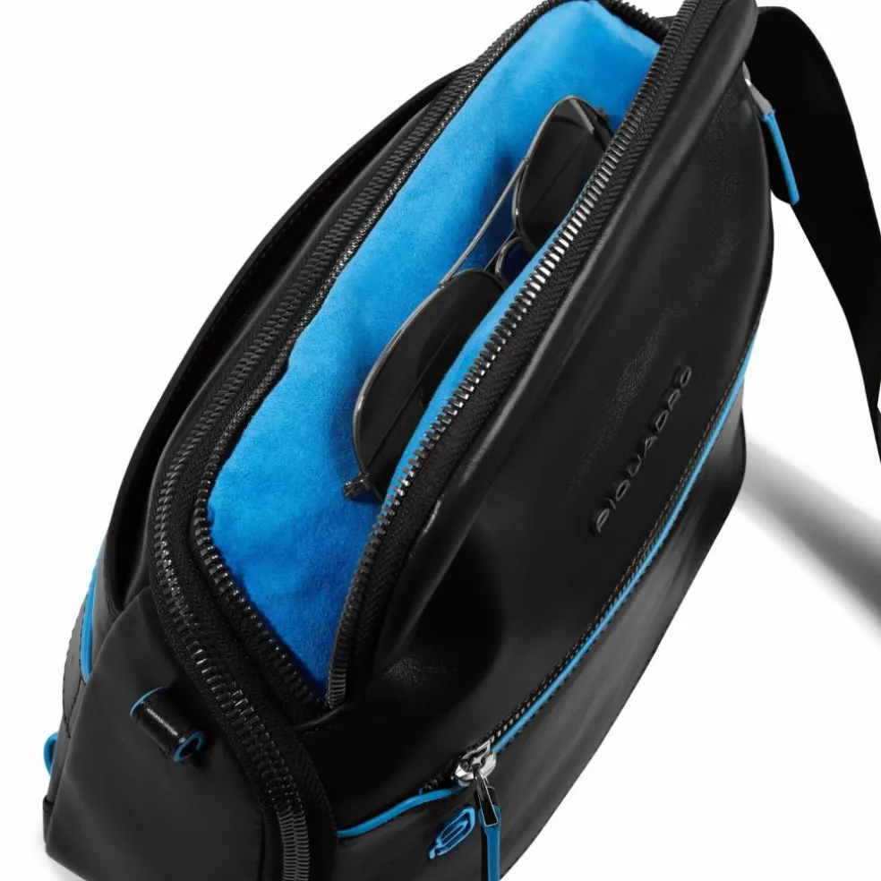 Piquadro Blue Square Umhängetasche Leder 27 cm