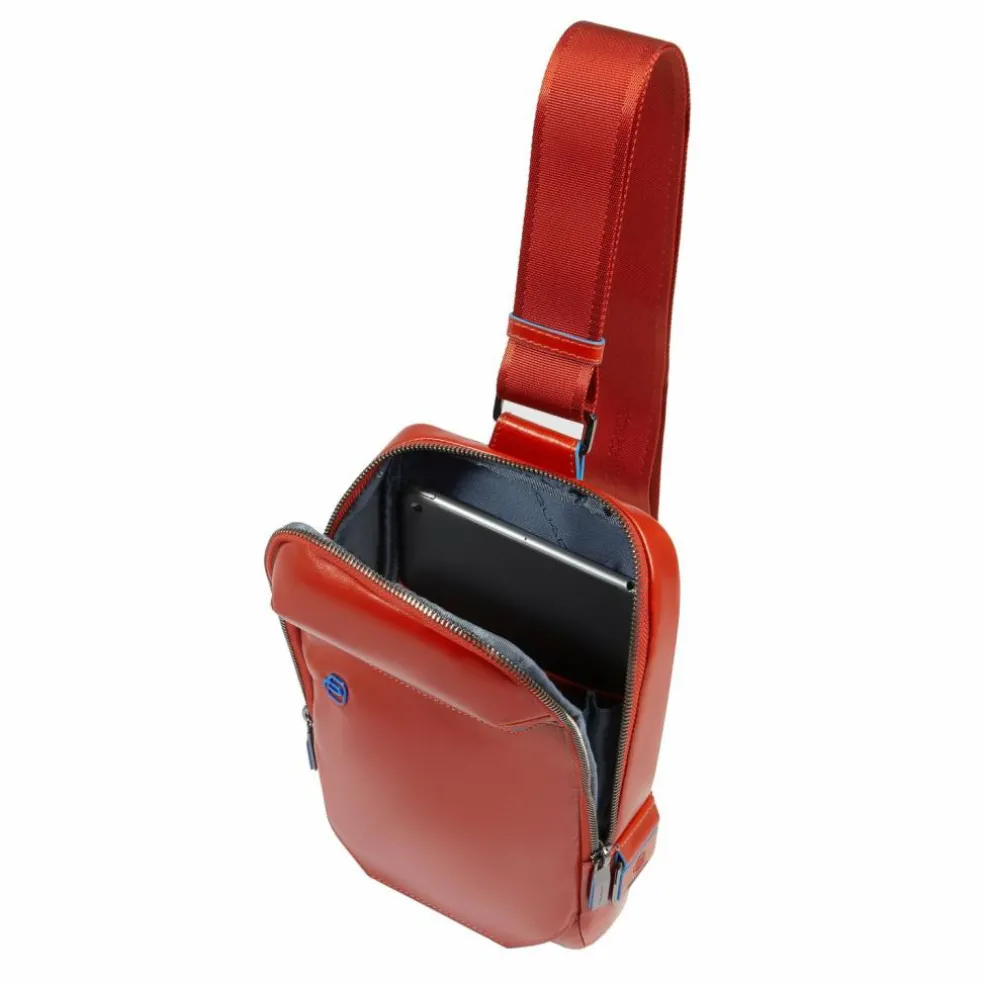 Piquadro Blue Square Umhängetasche Leder 28 cm