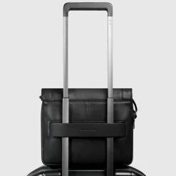 Piquadro Cronus Umhängetasche Leder 28 cm