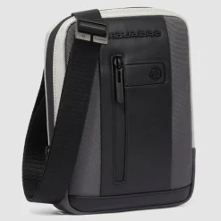 Piquadro iPad mini pocket crossbody bag in recycled fabric