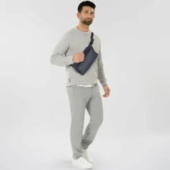 Piquadro Wollem Gürteltasche RFID Schutz Leder 27 cm