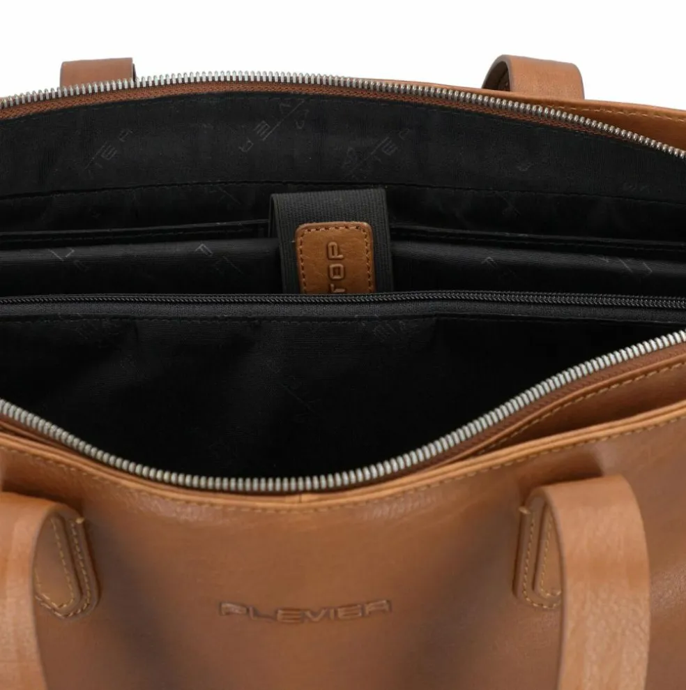 Plevier Power Shopper Tasche Leder 31 cm Laptopfach