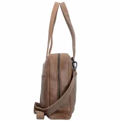 Plevier Pure Schultertasche Leder 43 cm Laptopfach