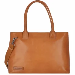 Plevier Rock Amber Schultertasche Leder 43 cm Laptopfach