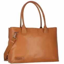 Plevier Rock Amber Schultertasche Leder 43 cm Laptopfach