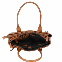 Plevier Rock Amber Schultertasche Leder 43 cm Laptopfach