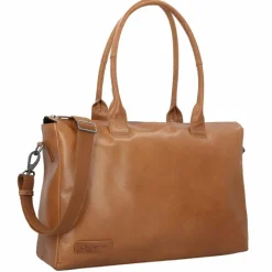 Plevier Rock Copal Schultertasche Leder 44 cm Laptopfach