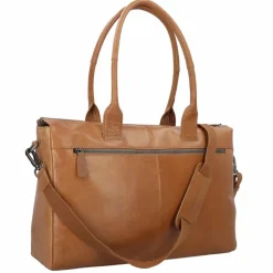 Plevier Rock Copal Schultertasche Leder 44 cm Laptopfach