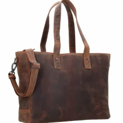 Plevier Shopper Tasche Leder 41 cm Laptopfach