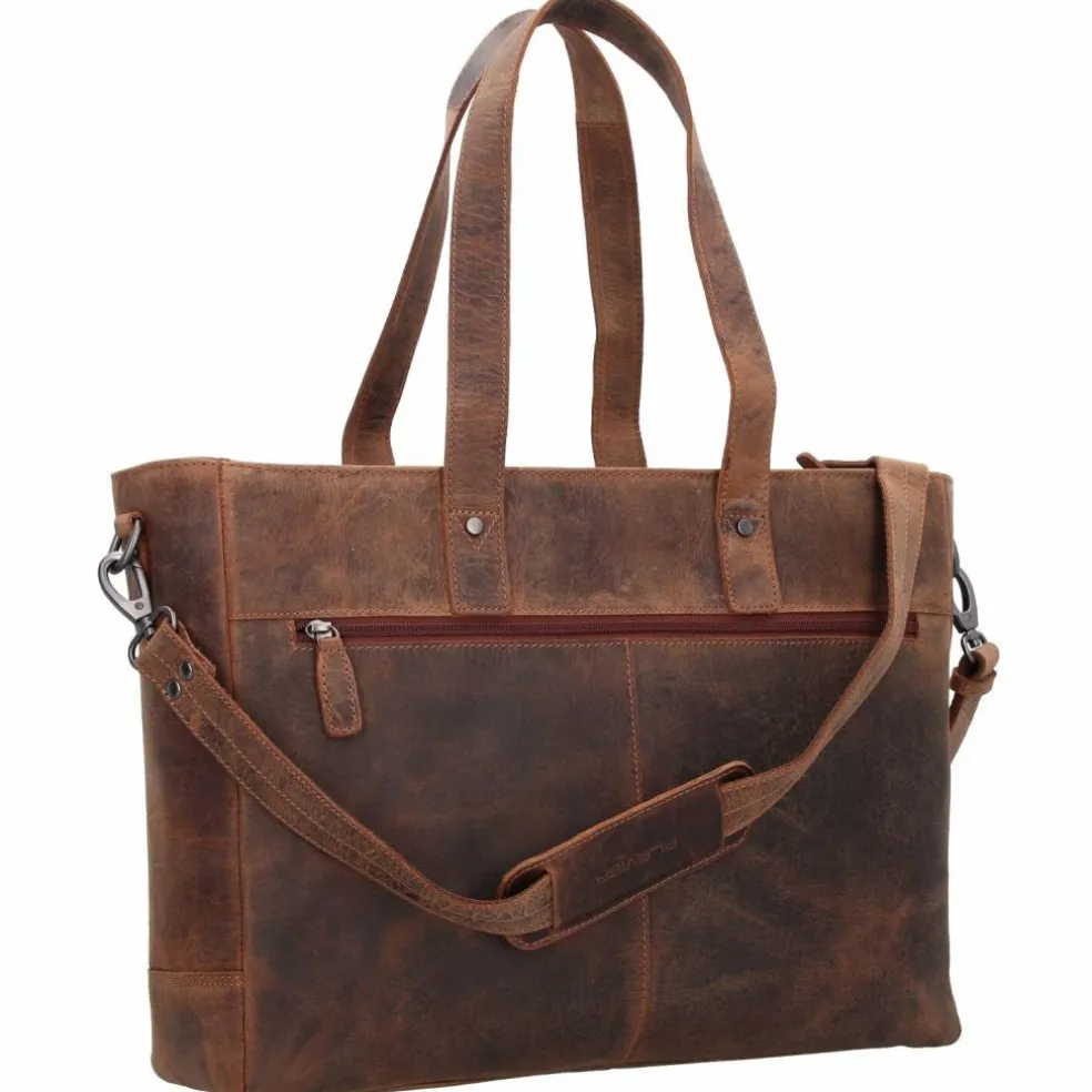 Plevier Shopper Tasche Leder 41 cm Laptopfach