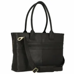 Plevier Structure Antilla Schultertasche RFID Schutz Leder 40 cm Laptopfach