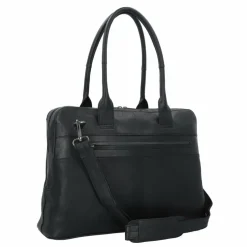 Plevier Structure Canton Schultertasche Leder 44 cm Laptopfach