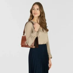 The Bridge Beatrice Schultertasche Leder 26 cm