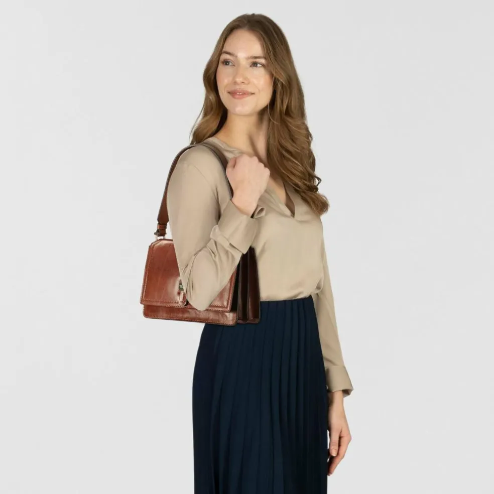 The Bridge Beatrice Schultertasche Leder 26 cm