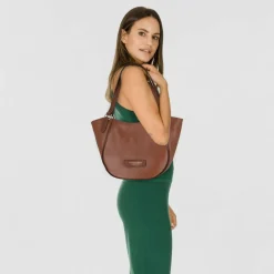 The Bridge Domitilla Schultertasche Leder 39 cm