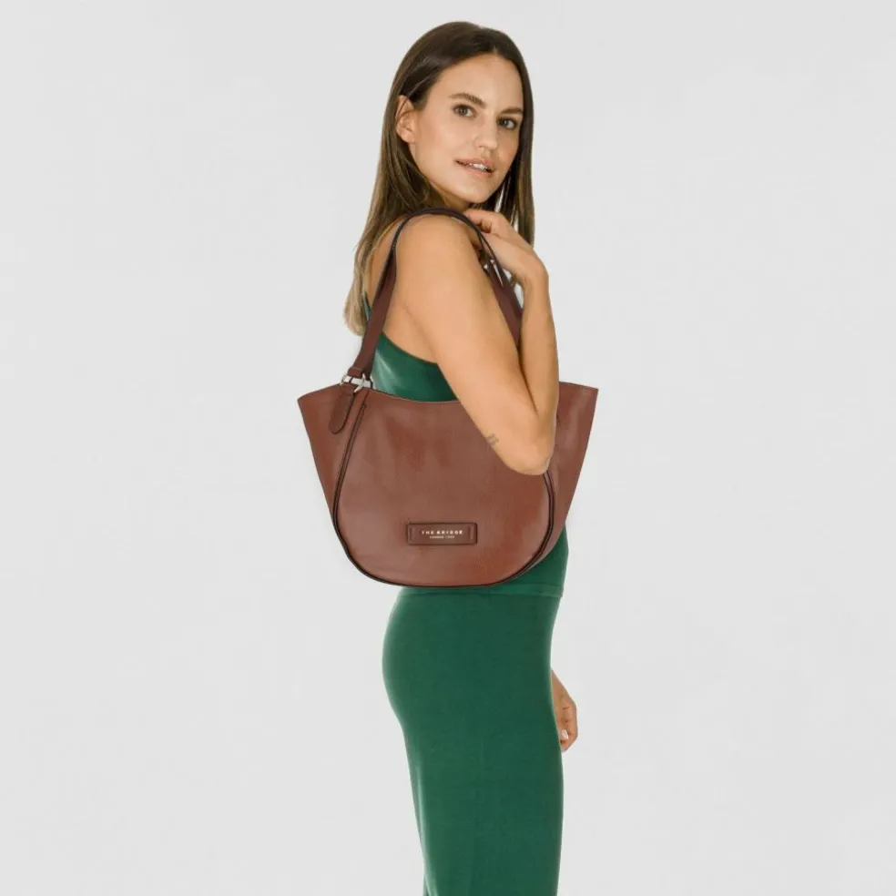 The Bridge Domitilla Schultertasche Leder 39 cm