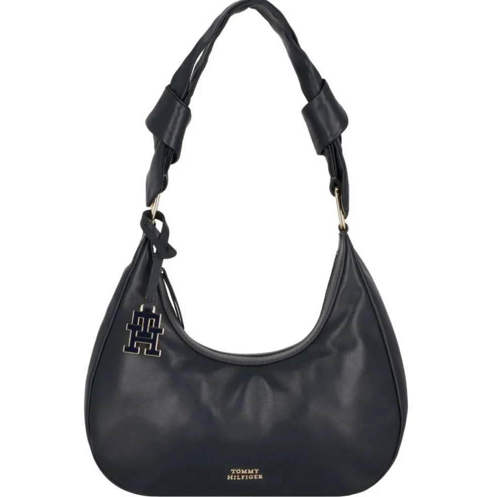 Tommy Hilfiger Pushlock Schultertasche Leder 28 cm