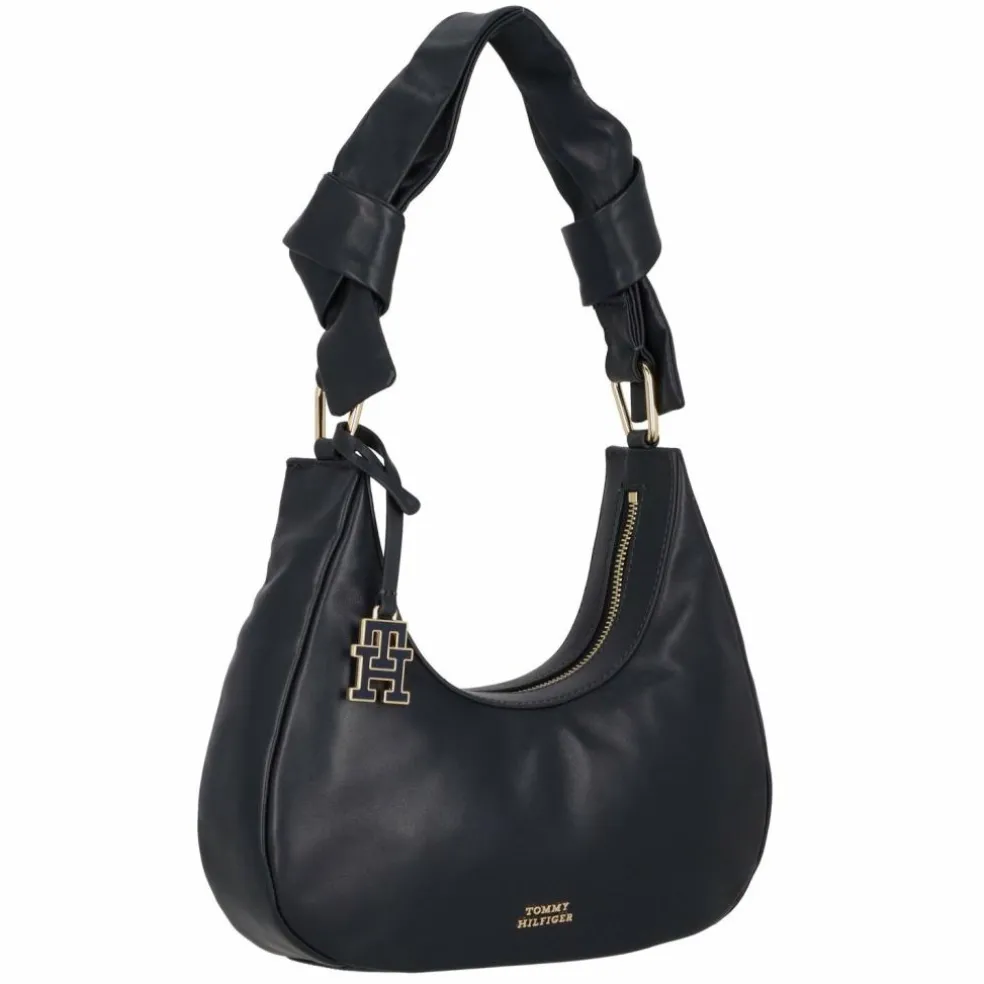 Tommy Hilfiger Pushlock Schultertasche Leder 28 cm