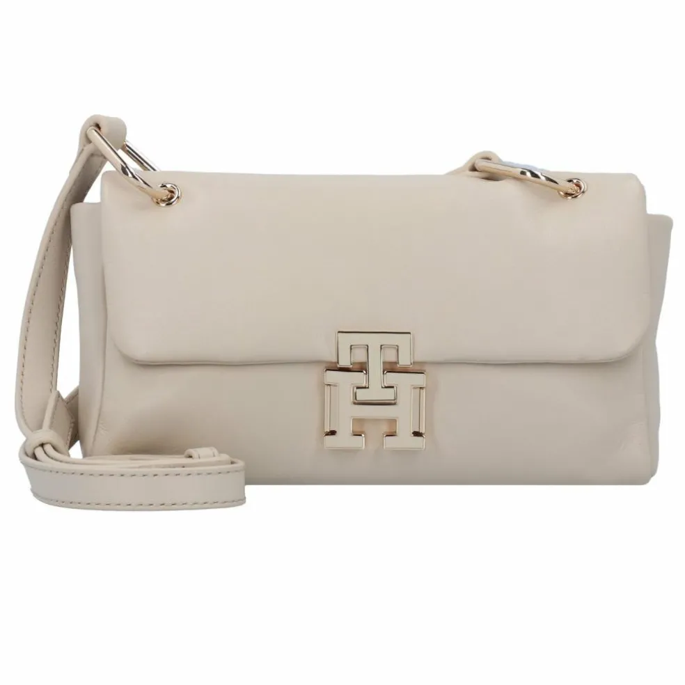 Tommy Hilfiger Pushlock Umhängetasche Leder 22 cm