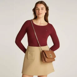 Tommy Hilfiger Soft Leather Mini Bag Umhängetasche Leder 18 cm